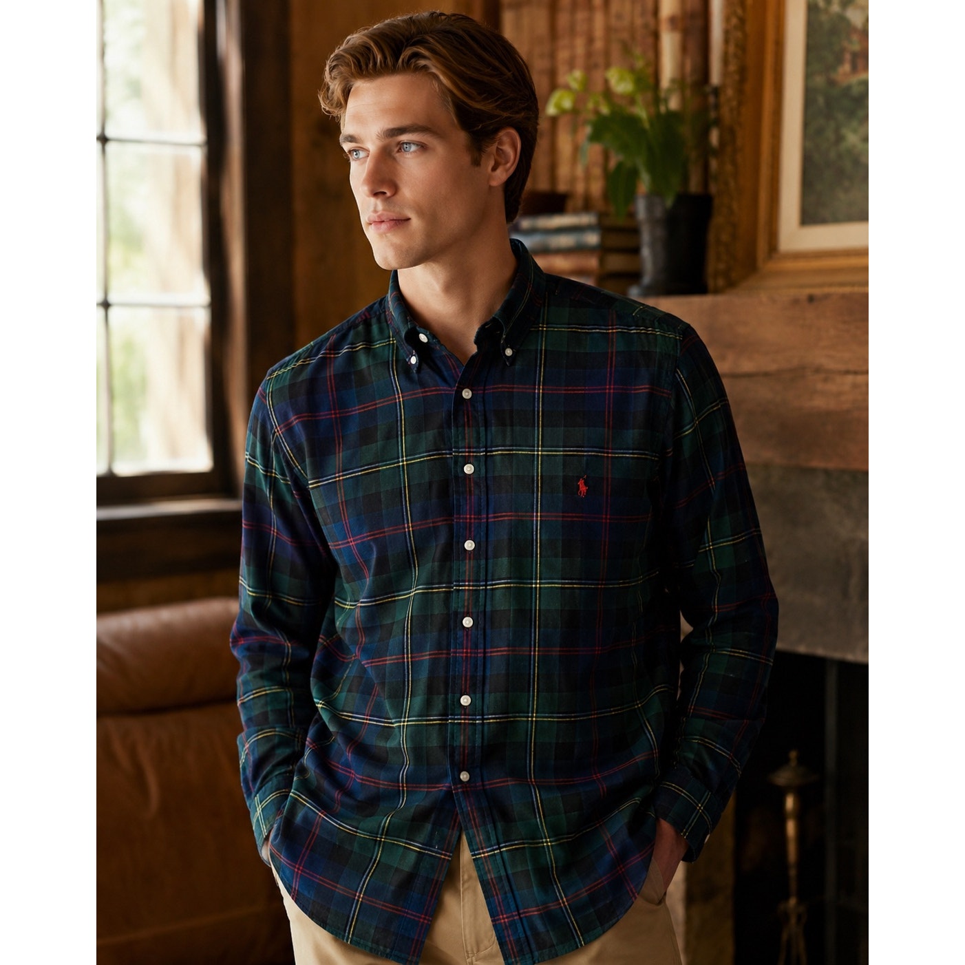 Polo Ralph Lauren Classic Soft Flannel Plaid Long Sleeve Button Down - 3XB
