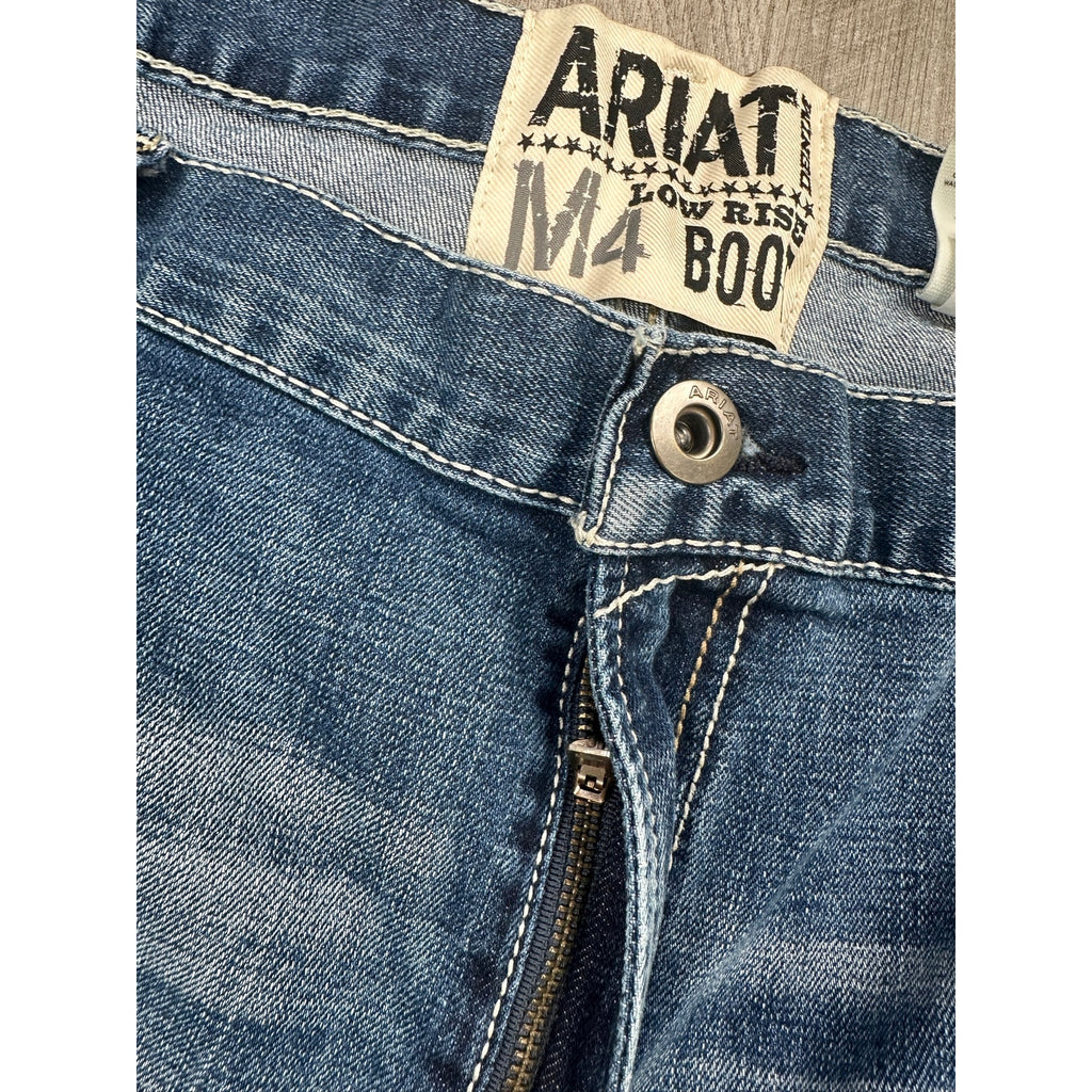 Ariat Ledge M4 Low Rise Bootcut Jeans in Blue — Size 44x32 // Preowned