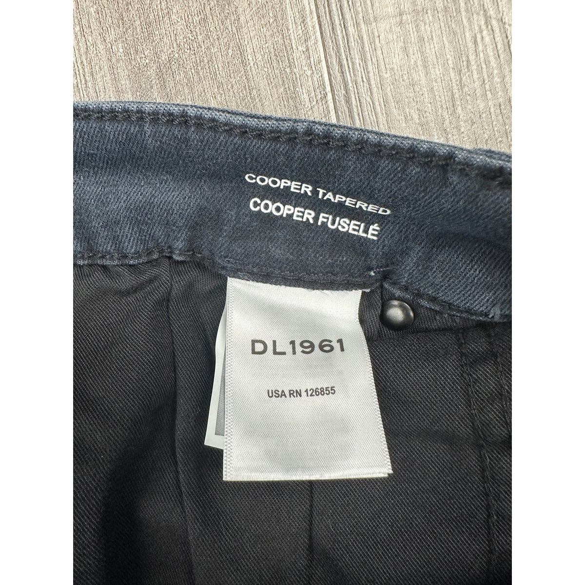 DL1961 Cooper Tapered Slim Jeans — Size 33x34