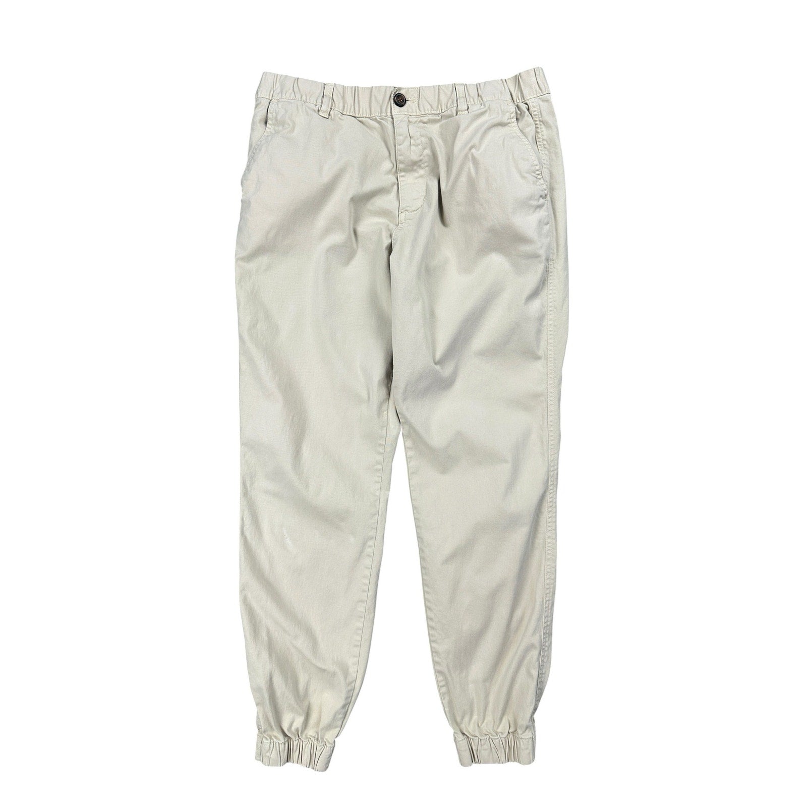 Bear Bottom Stretch Chino Jogger Pants in Tan — Size Large // Preowned