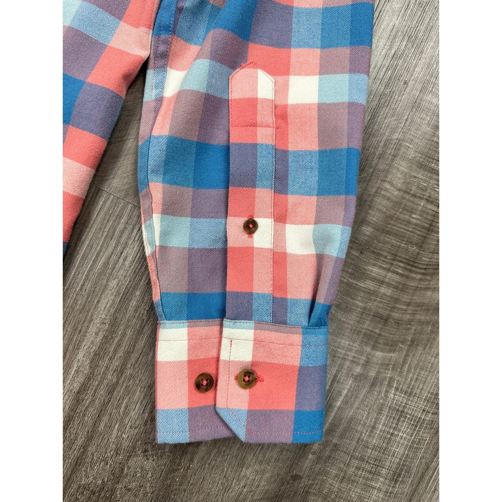 Southern Tide Intercoastal Brushed Flannel Checkered Long Sleeve Button Down Shirt — Size Small // Preowned