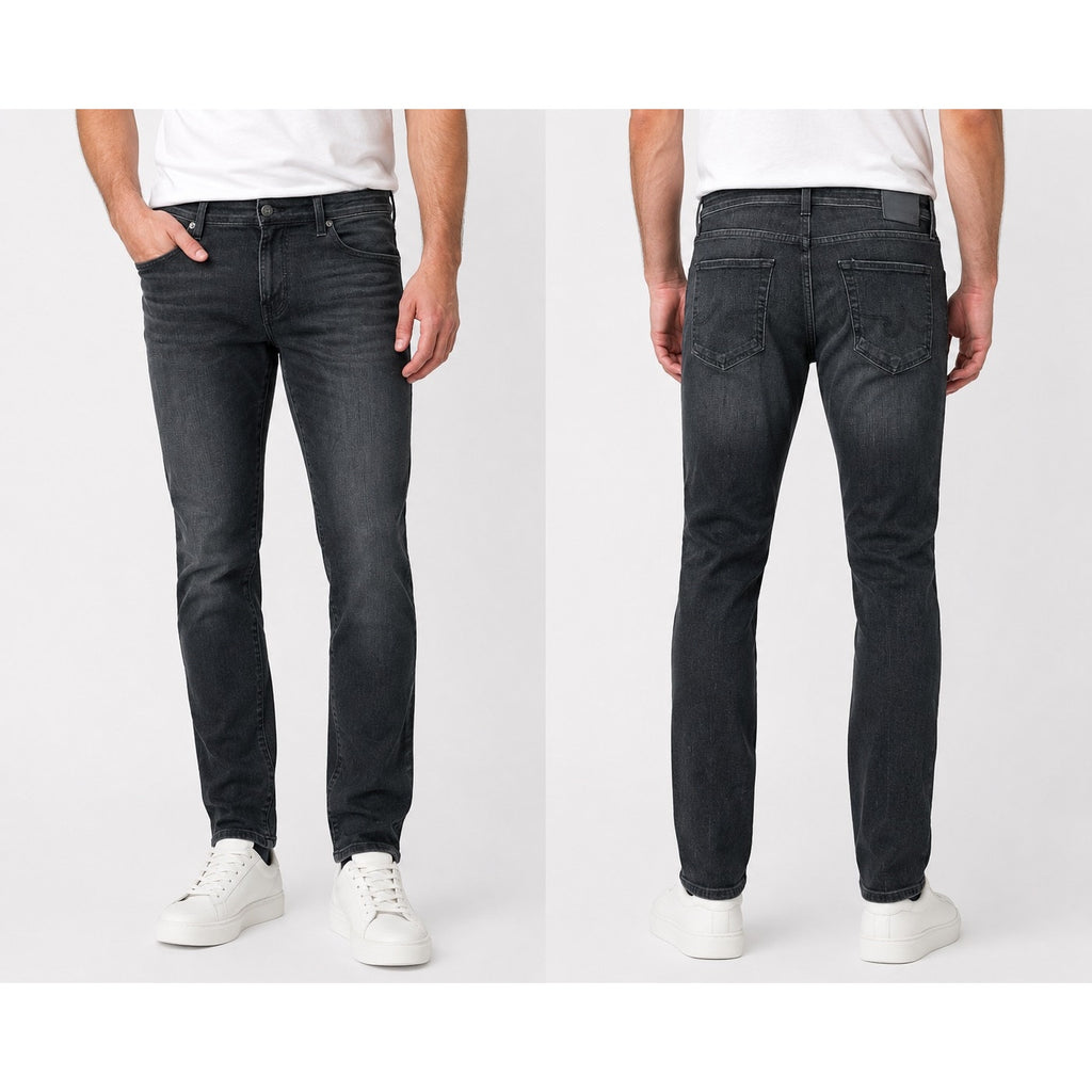 AG Adriano Goldschmied Everett Slim Straight Jean in Black — Size 36x32 // Preowned