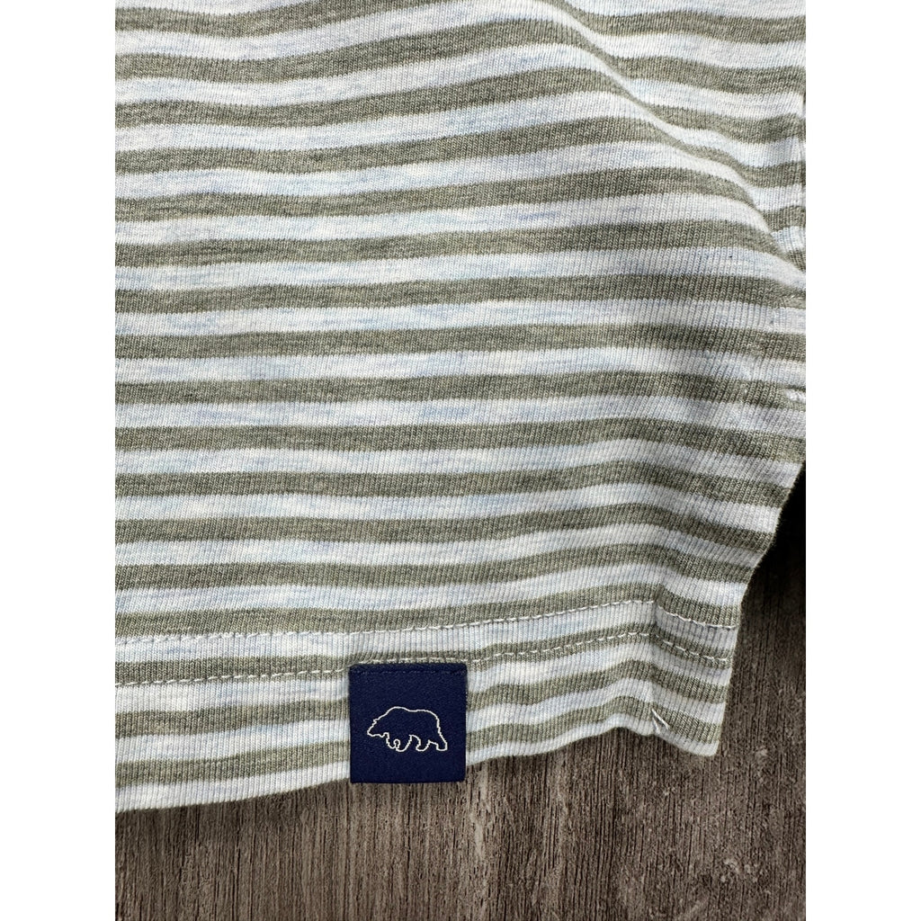 Onward Reserve Echo Stripe Short Sleeve Performance Polo — Size Large // Preowned