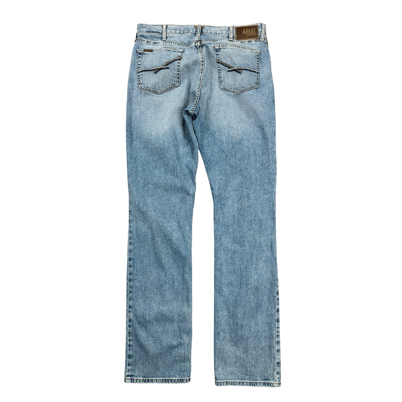 Ariat Abel M4 Relaxed Straight Leg Jean in Orleans Blue — Size 36x38 // Preowned