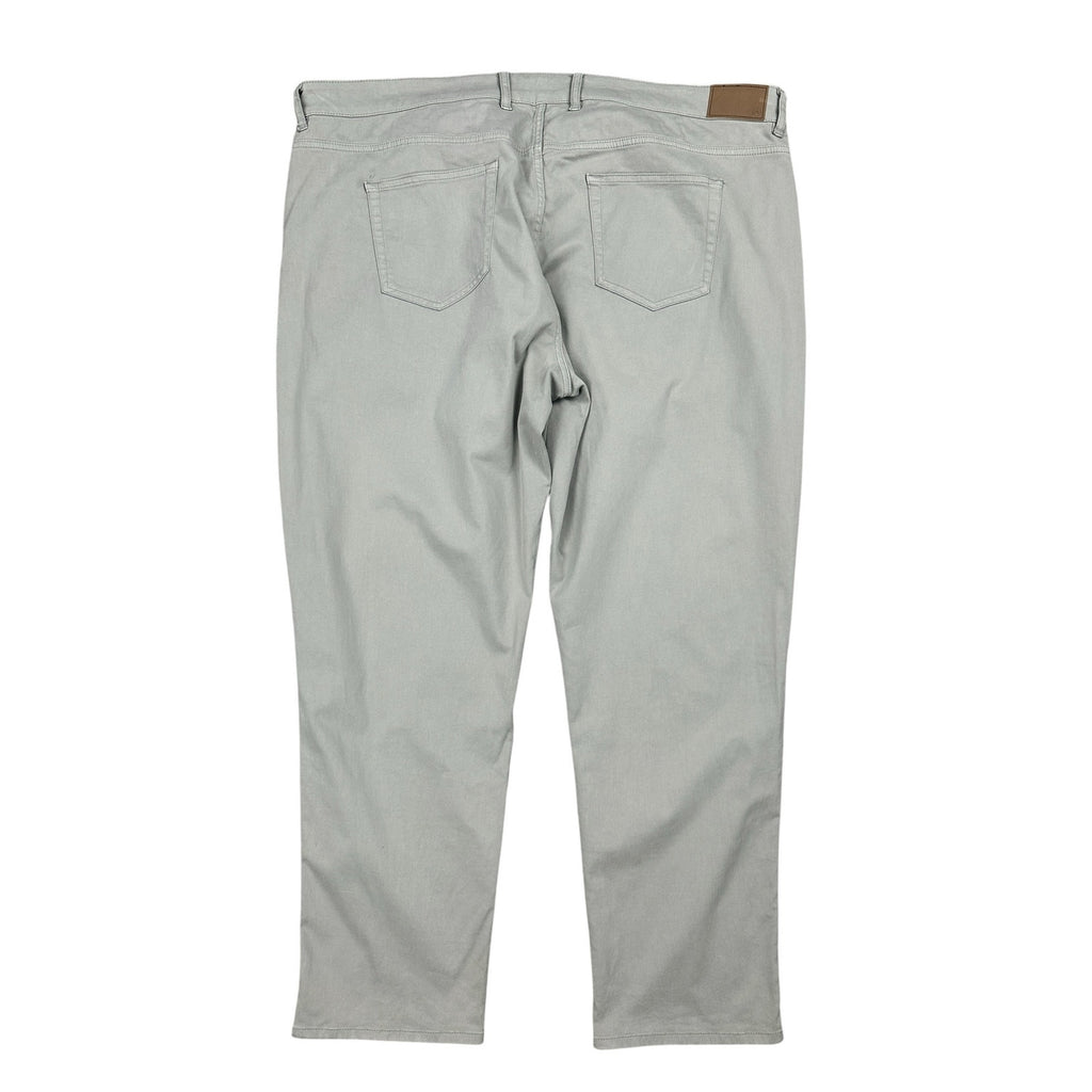 Peter Millar Signature Sateen Classic Fit 5 Pocket Pants in Gray — Size 44x30 // Preowned