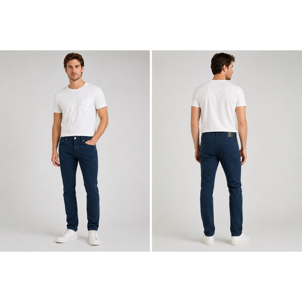 Liverpool Los Angeles Kingston Modern Straight Stretch Jean in Navy — Size 32x34