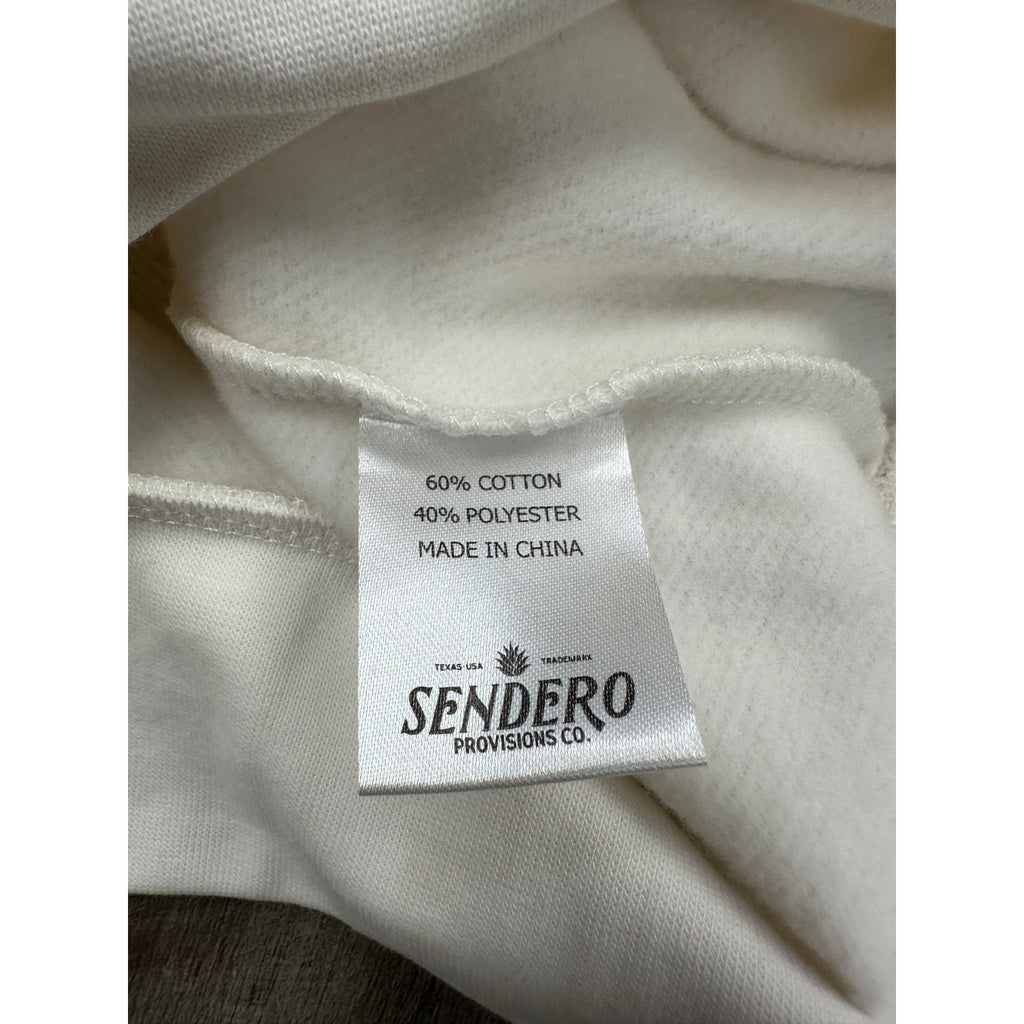 Sendero Provisions The Western Show Pretending to Be Cowboys Hoodie in Vintage White — Size Small // Preowned