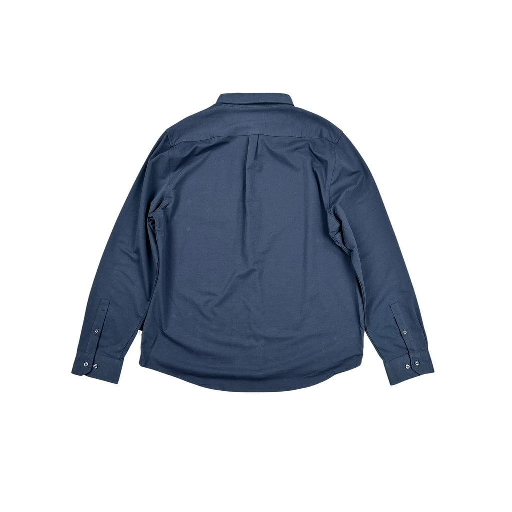 7 Diamonds 4-Way Stretch Oxford Long Sleeve Button Down in Navy — Size 2XL