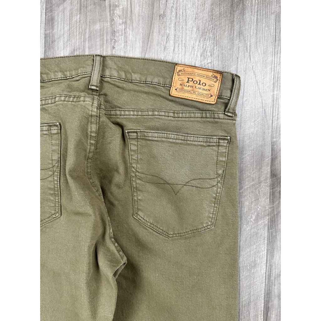 Polo Ralph Lauren The Sullivan Slim Jeans in Olive Khaki — Size 32x32 // Preowned
