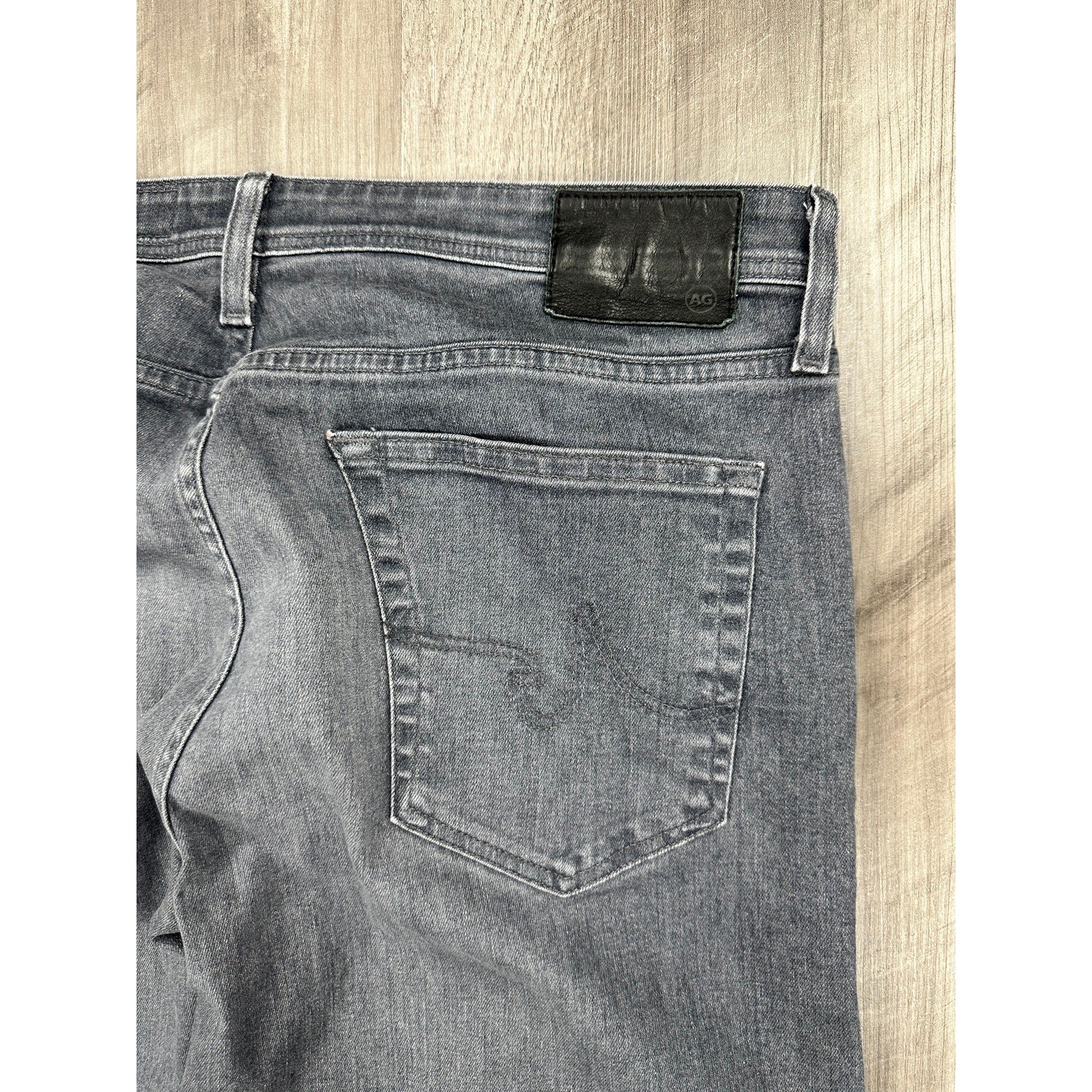 AG Adriano Goldschmied Tellis Modern Slim Jeans in Strayhorn Gray — Size 38 // Preowned