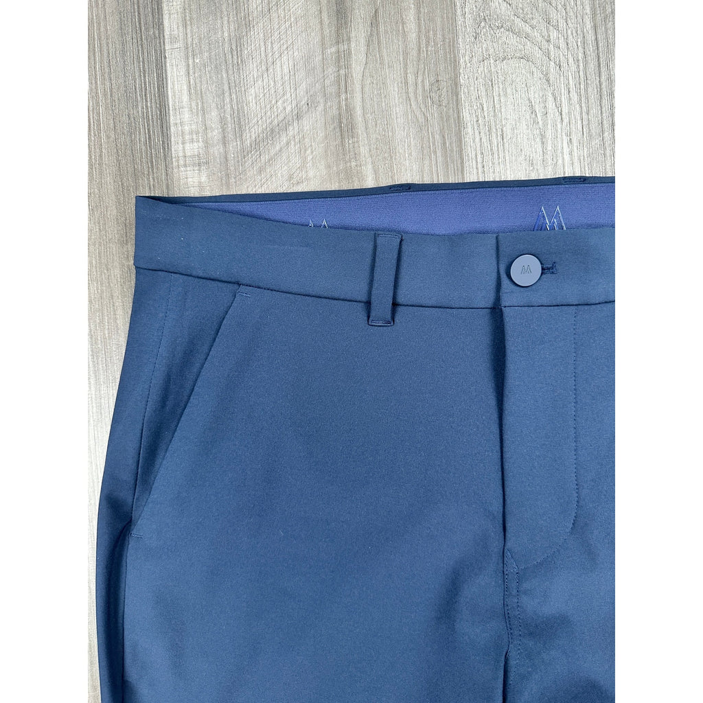 Mizzen+Main Helmsman 5 Pocket Slim Fit Performance Chino Pants in Navy — Size 32x30 // Preowned