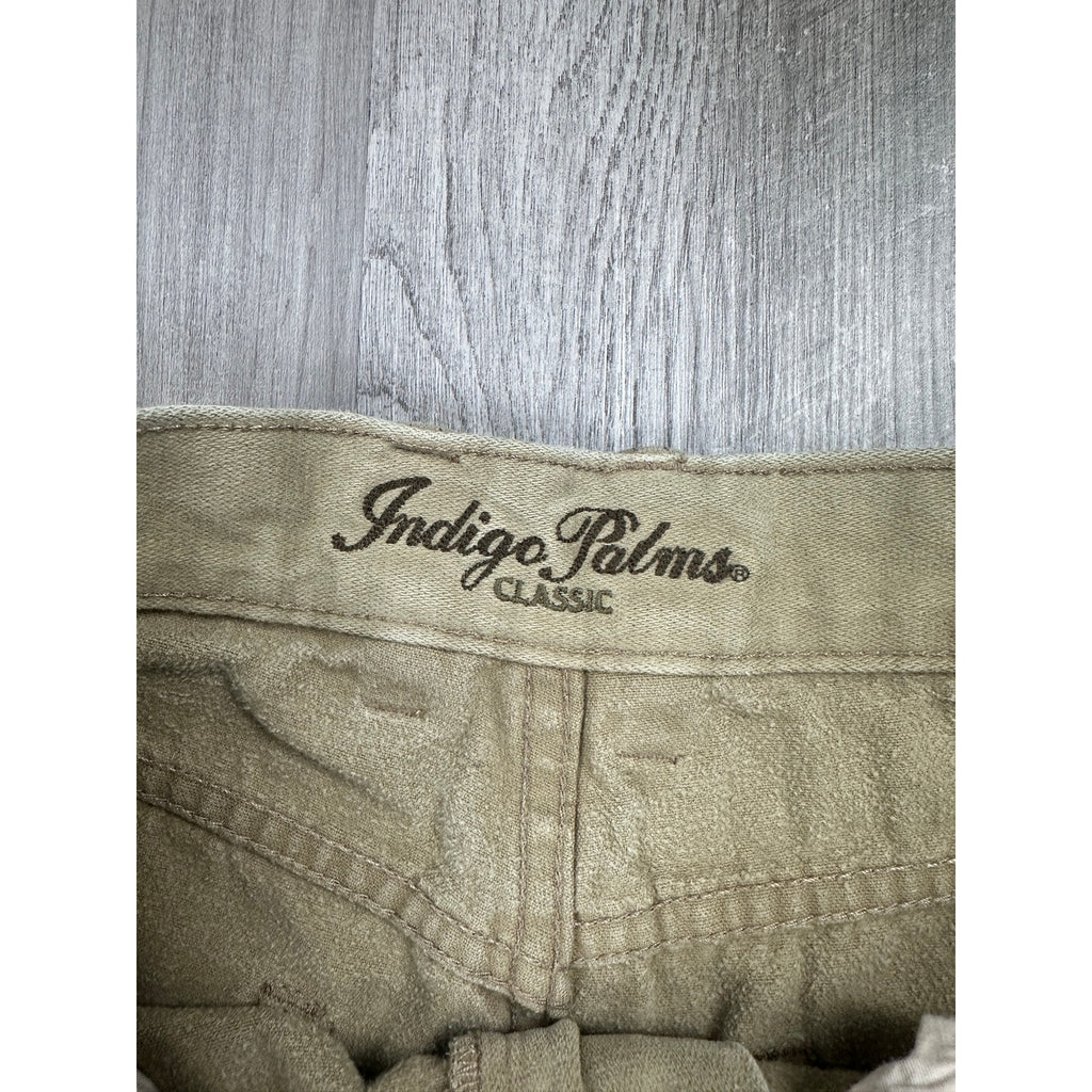 Indigo Palms (by Tommy Bahama) Classic Fit Sueded Brush Twill Cotton Chino Jeans in Tan — Size 35 // Preowned