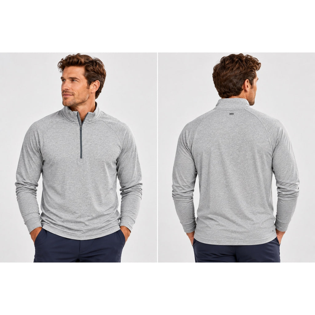 Rhone Versatility Perforated Yoke Quarter Zip Performance Pullover — Size Medium // Preowned