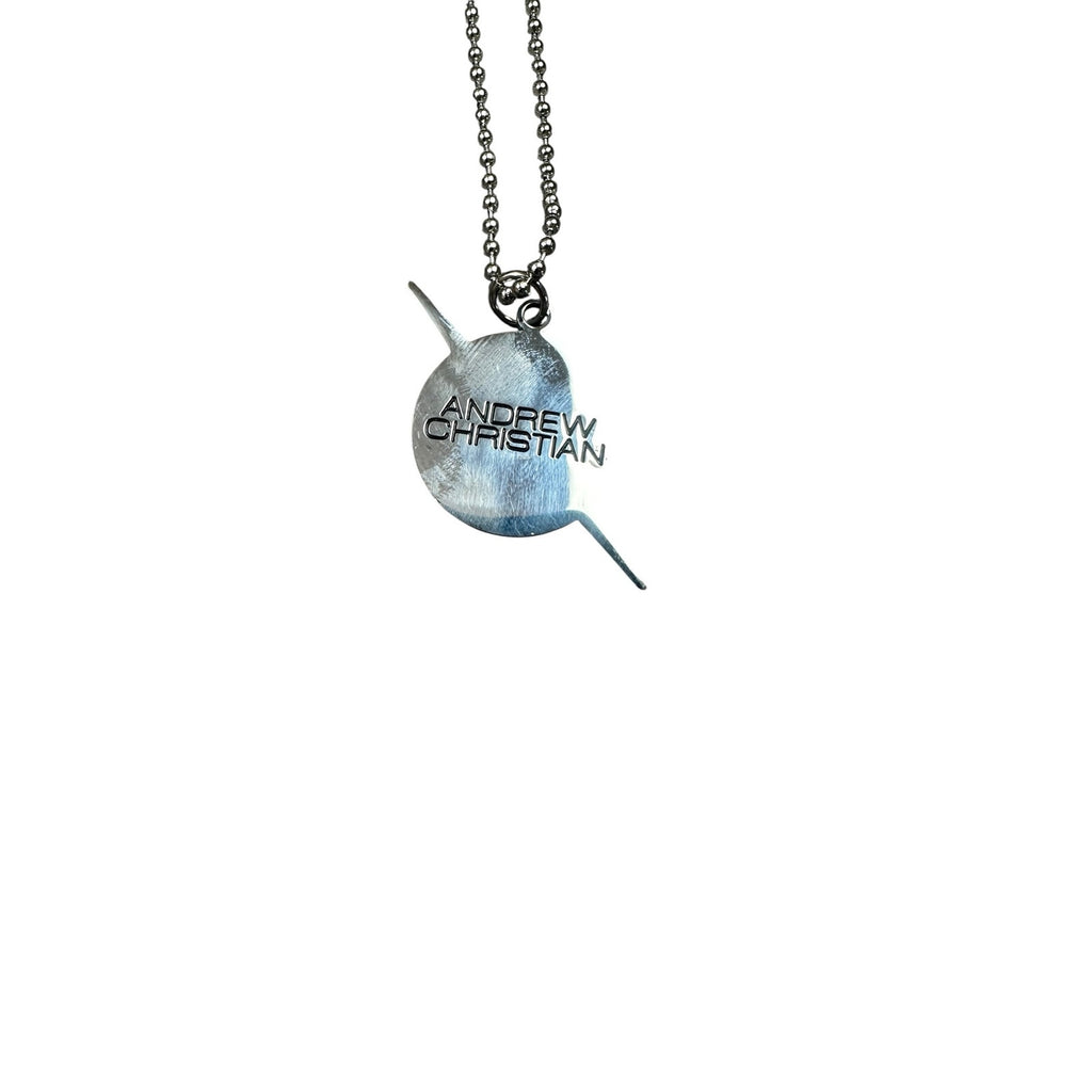 Andrew Christian Lightning Rainbow Pride Necklace in Silver — One Size