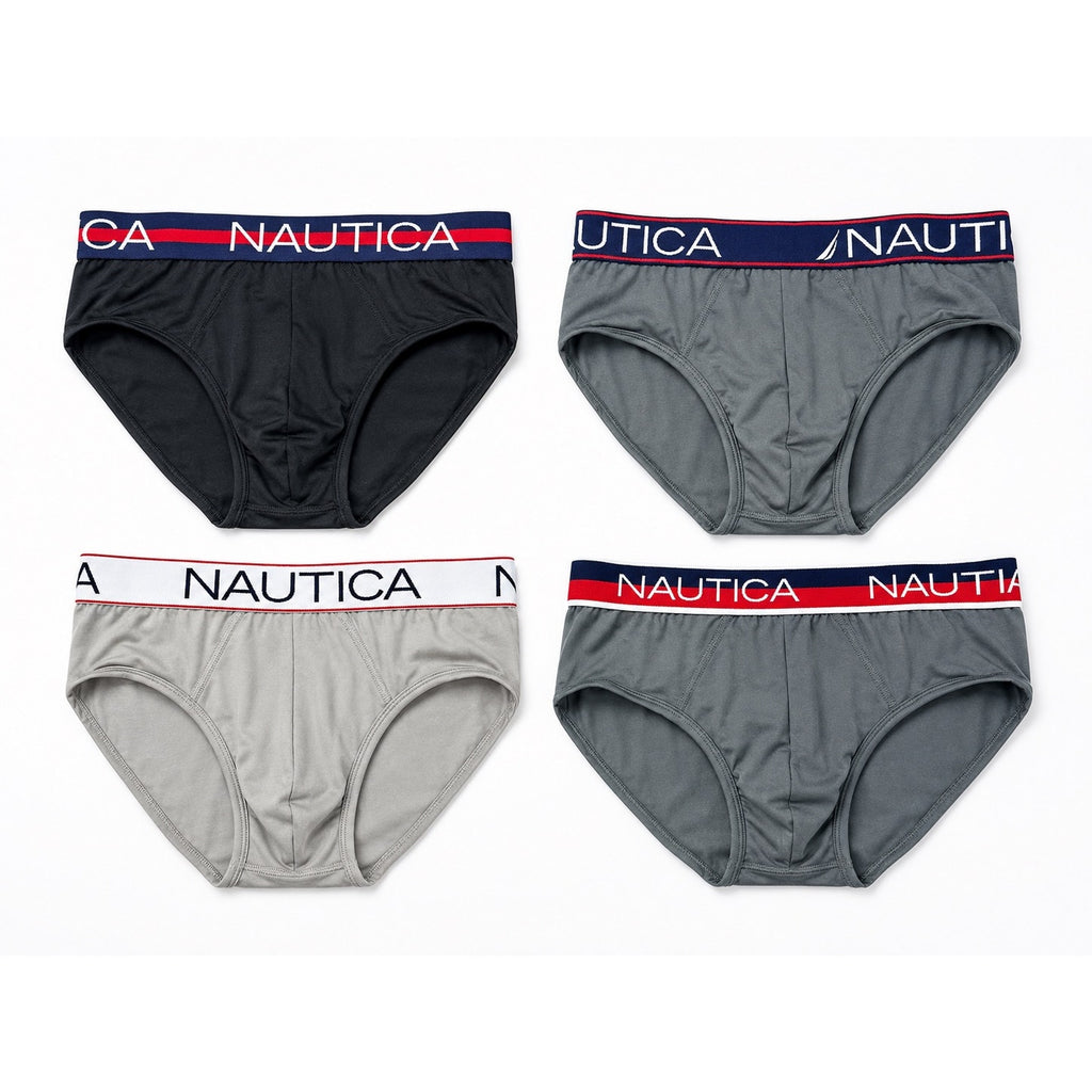 Nautica Micro Limited Edition Briefs 4-Pack — Size Small