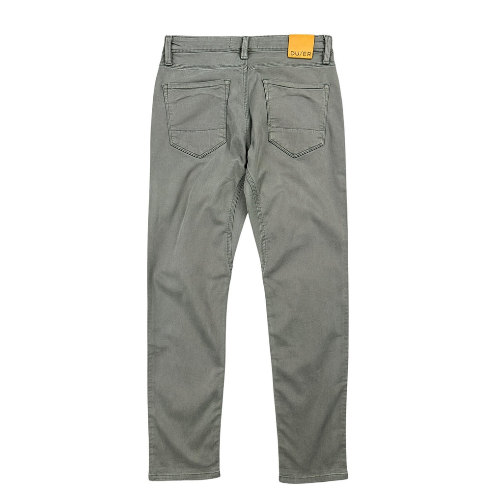 DU/ER N2X Slim Fit No Sweat Stretch Chino Pants in Light Fern — Size 32x30 // Preowned
