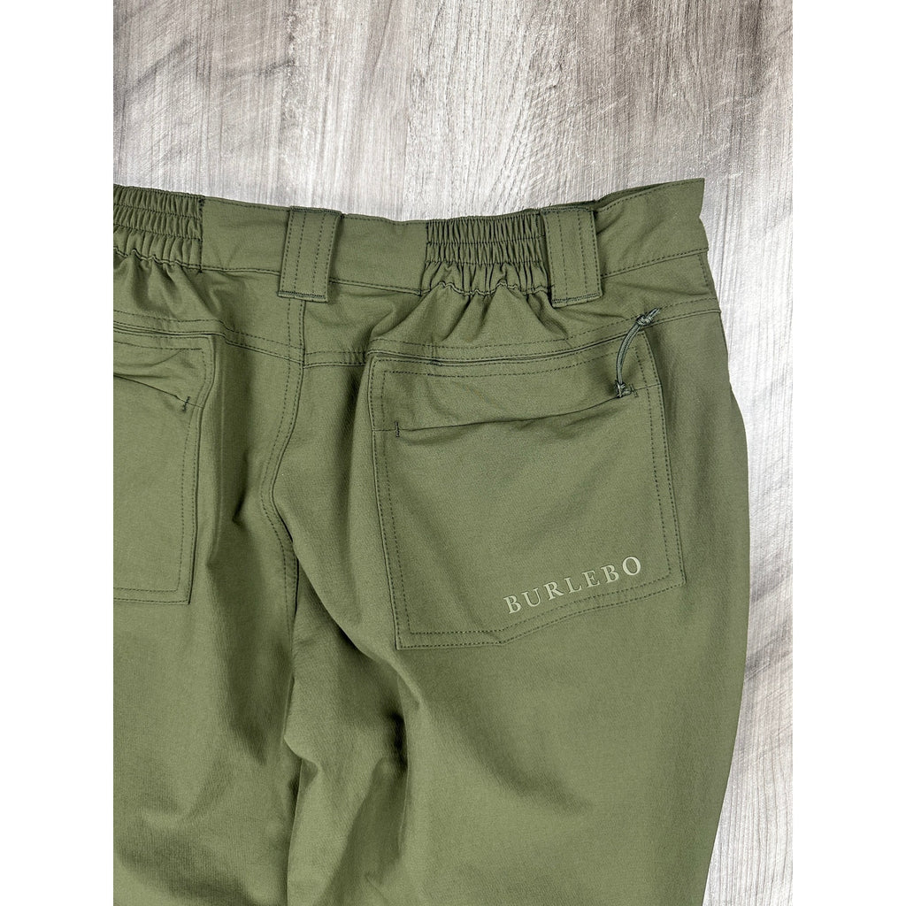 Burlebo Challenger Performance Stretch Pants Olive Green — Medium