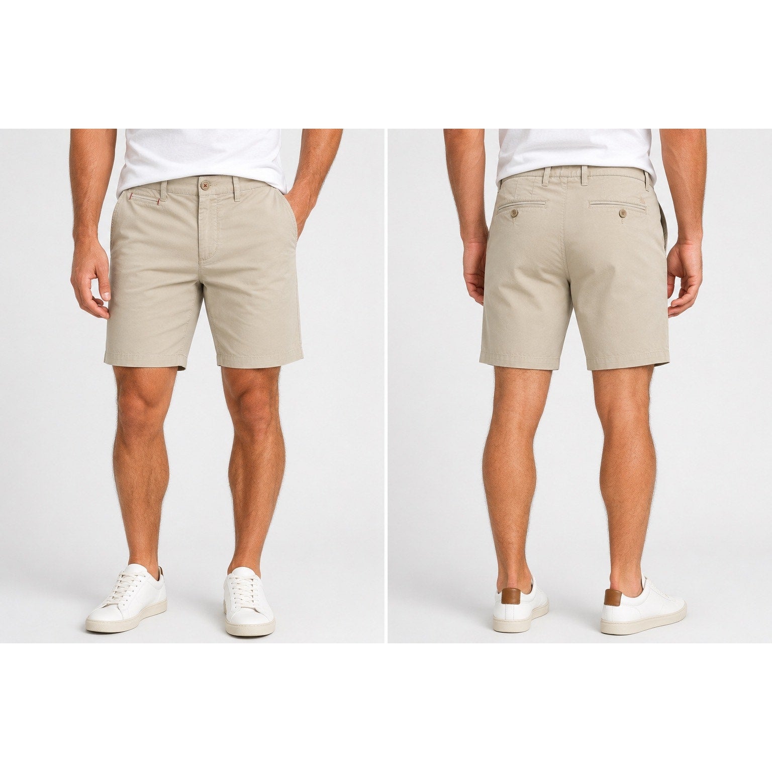 UNTUCKit St. Vincent 9-Inch Chino Shorts in Tan — Size 36 // Preowned