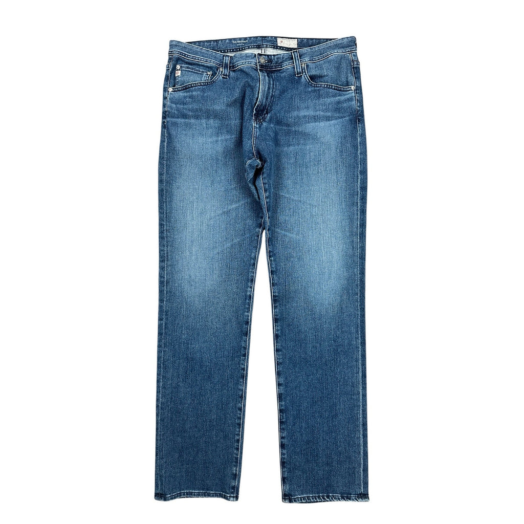 AG Adriano Goldschmied Denim 360 The Graduate Tailored Leg Jean in Blue — Size 36x34 // Preowned