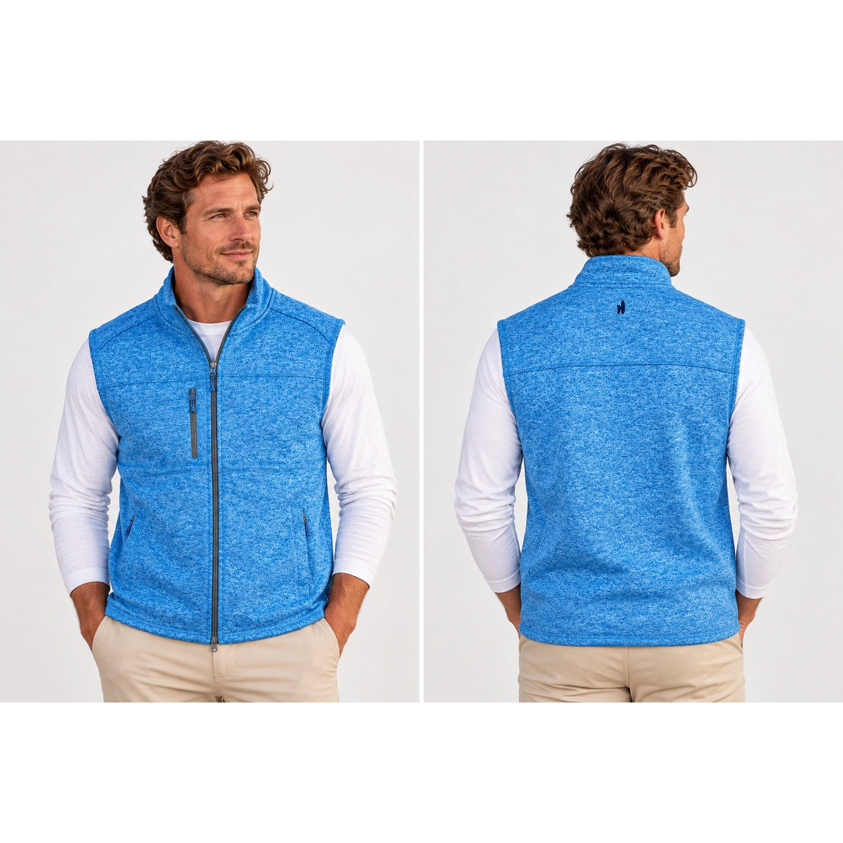 Johnnie-O Wes Full Zip Vest — Size Large // Preowned