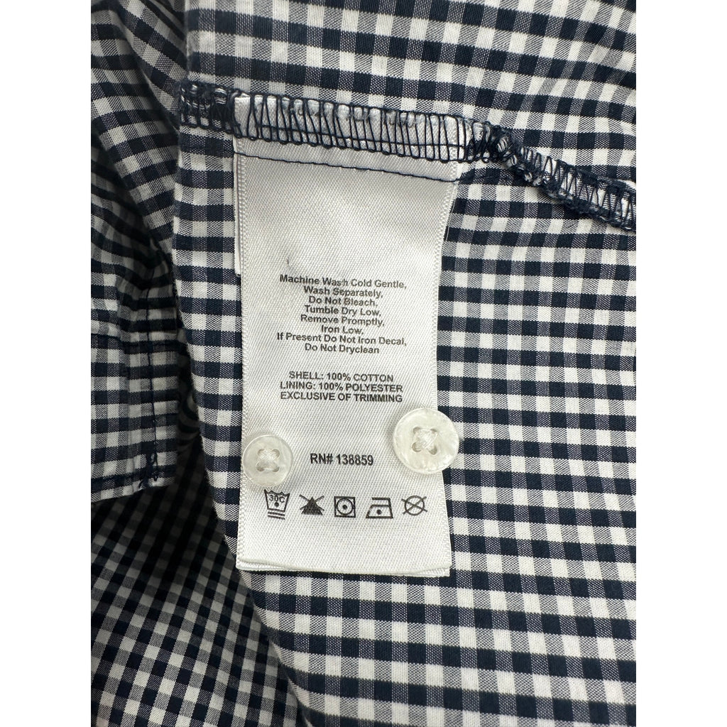 Columbia Rice Owls Super Bonehead PFG Vented Button Down in Navy Gingham — Size M // Preowned