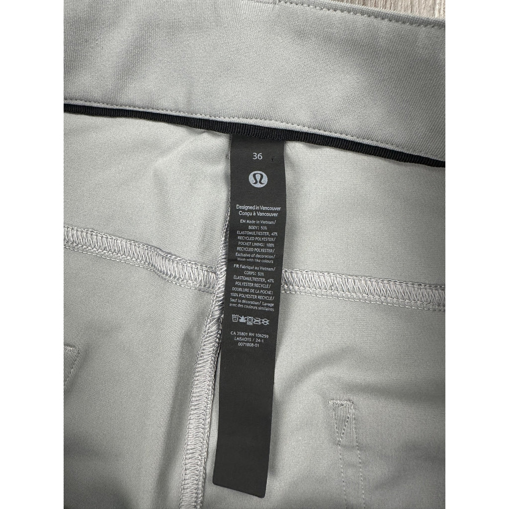 Lululemon ABC Classic Fit Warpstreme 5 Pocket Pants in Gray — Size 36 // Preowned