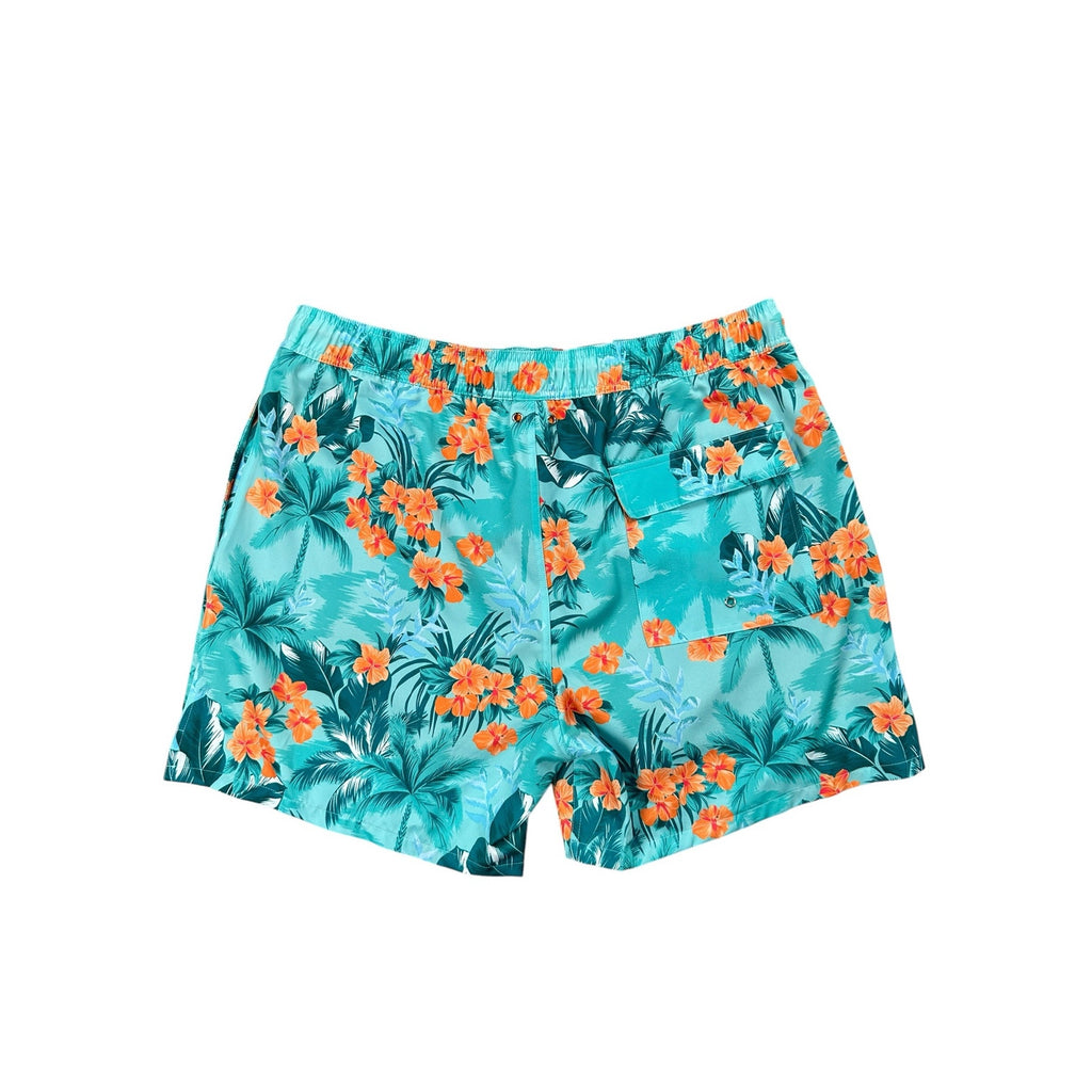 Robert Graham Floral Tropical Forest Swim Trunks — Size 2XL