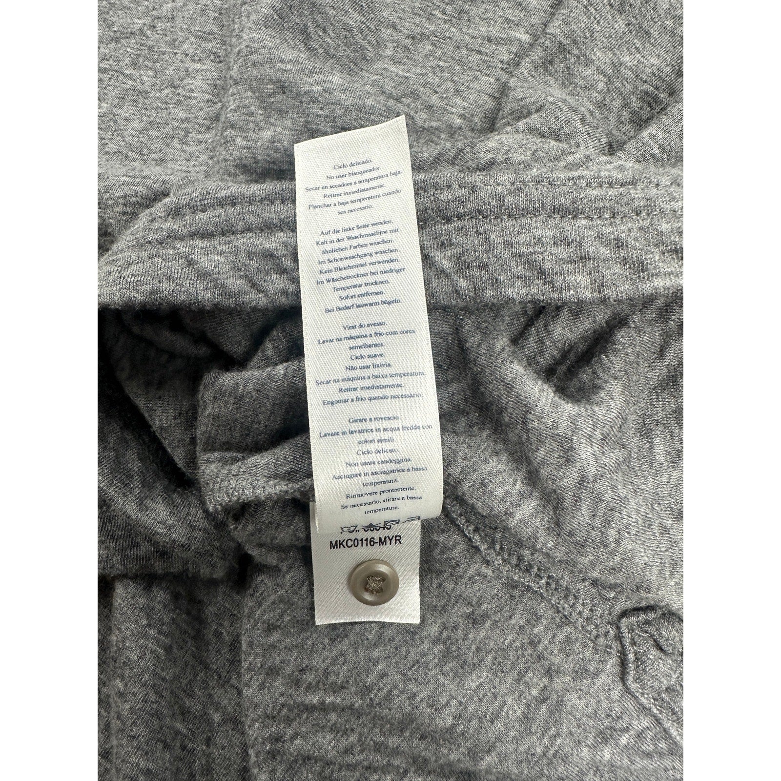 Faherty Cloud Cotton Polo in Heather Gray — Size XL // Preowned