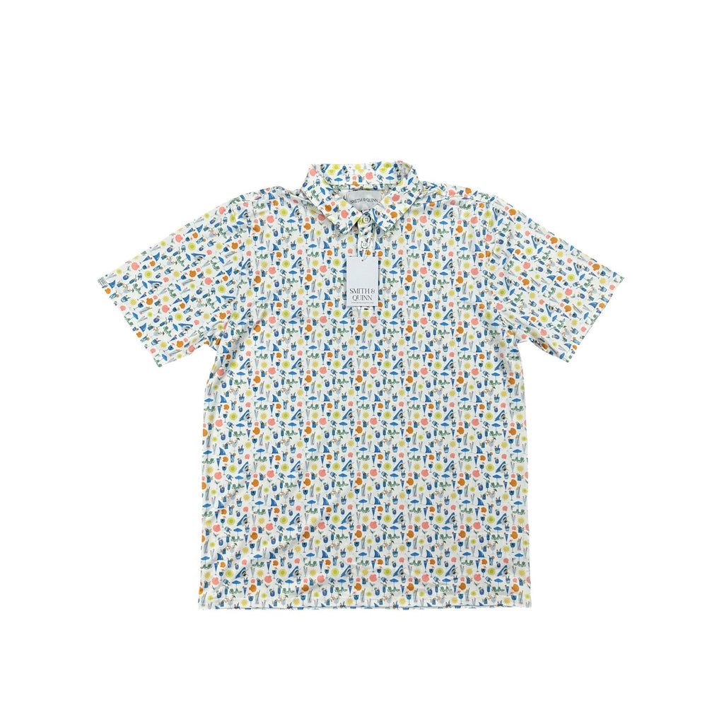 Smith & Quinn Drink or Swim Performance Golf Polo in Smitty Light — Size XL