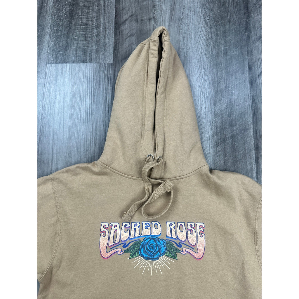 Section 119 x Sacred Rose Grateful Dead Pullover Hoodie in Tan — Size Medium