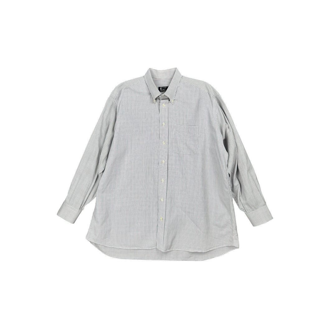 Gitman Bros. Made in USA Checkered Long Sleeve Button Down Shirt — Size 17.5/34 (XL) // Preowned