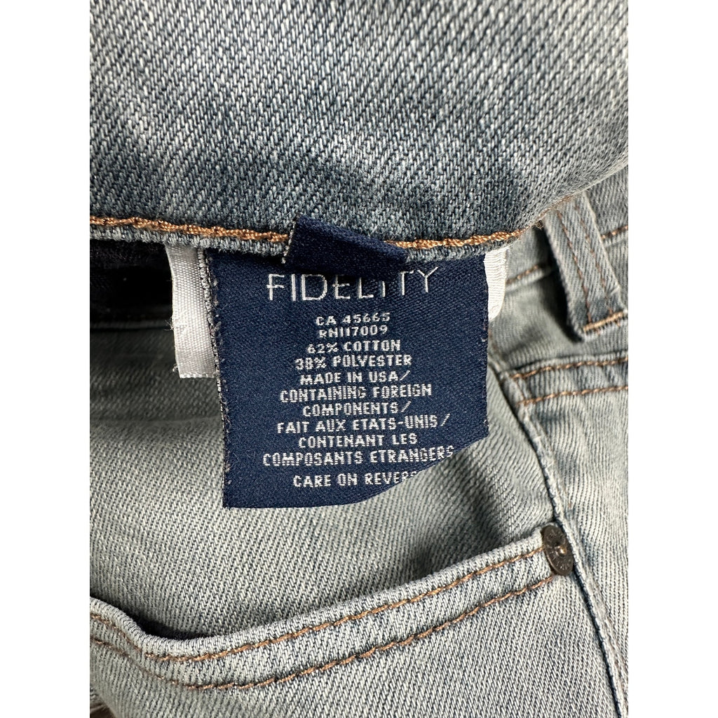 Fidelity Impala Slim Straight Jeans Emerson Blue — Size 33