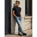 Buffalo David Bitton Slim Ash Stretch Jeans in Marbled and Sanded — Size 34x32