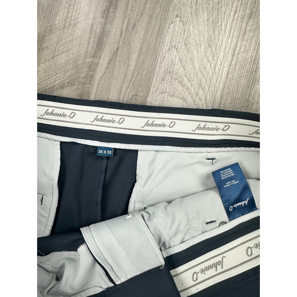 Johnnie-O Momentum Stretch Knit Performance Pants in Navy — Size 36x32 // Preowned