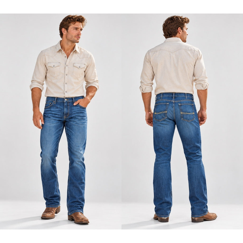 Ariat M4 Legacy Low Rise Boot Cut Roadhouse Jeans — Size 44x32 // Preowned