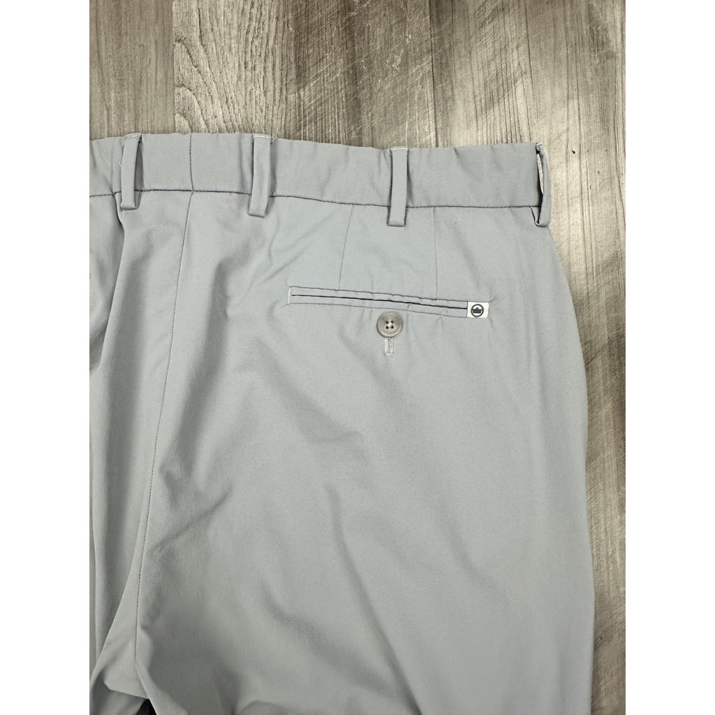 Peter Millar Stealth Performance Trouser Pants in Gale Gray — Size 36x32 // Preowned