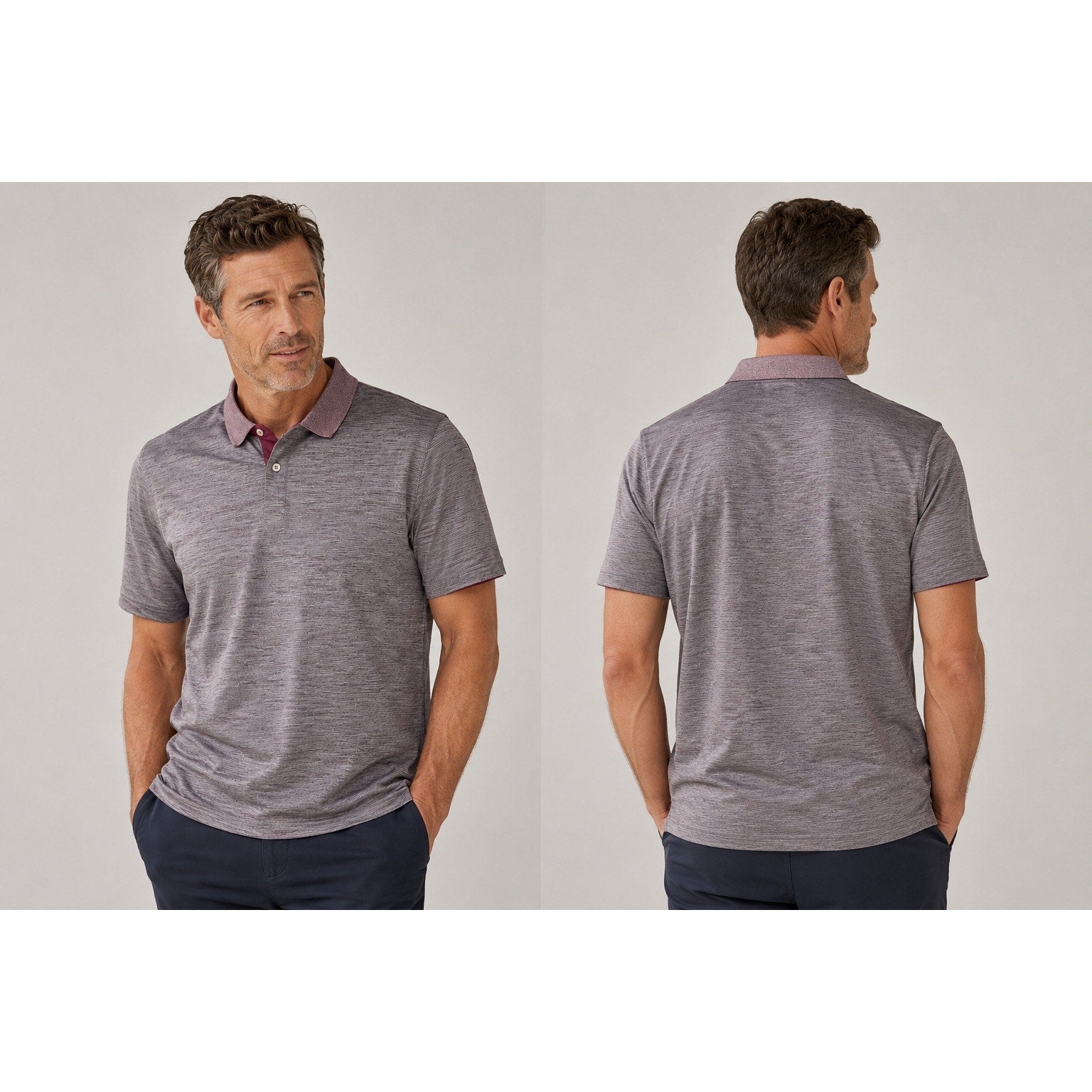 UNTUCKit Hannifer Performance Polo in Purple — Size 3XL // Preowned