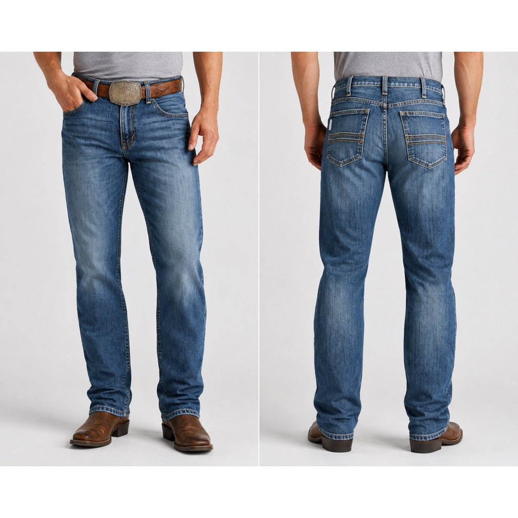 Cinch Silver Label Slim Straight Jeans in Dark Stone Blue — Size 31x32 // Preowned