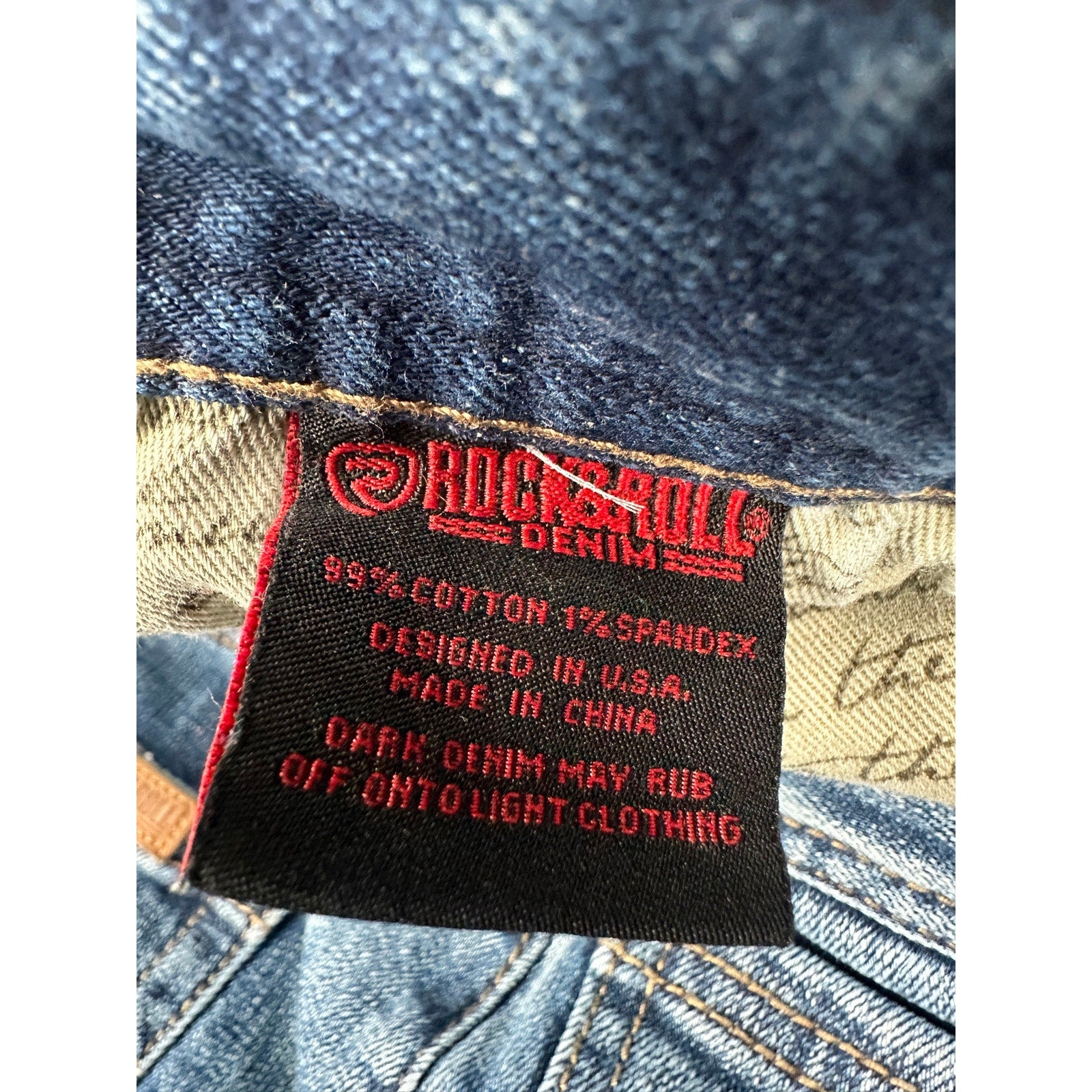 Rock & Roll Denim Vintage '46 Double Barrel Relaxed Bootcut Jean in Medium Wash — 30x36 // Preowned
