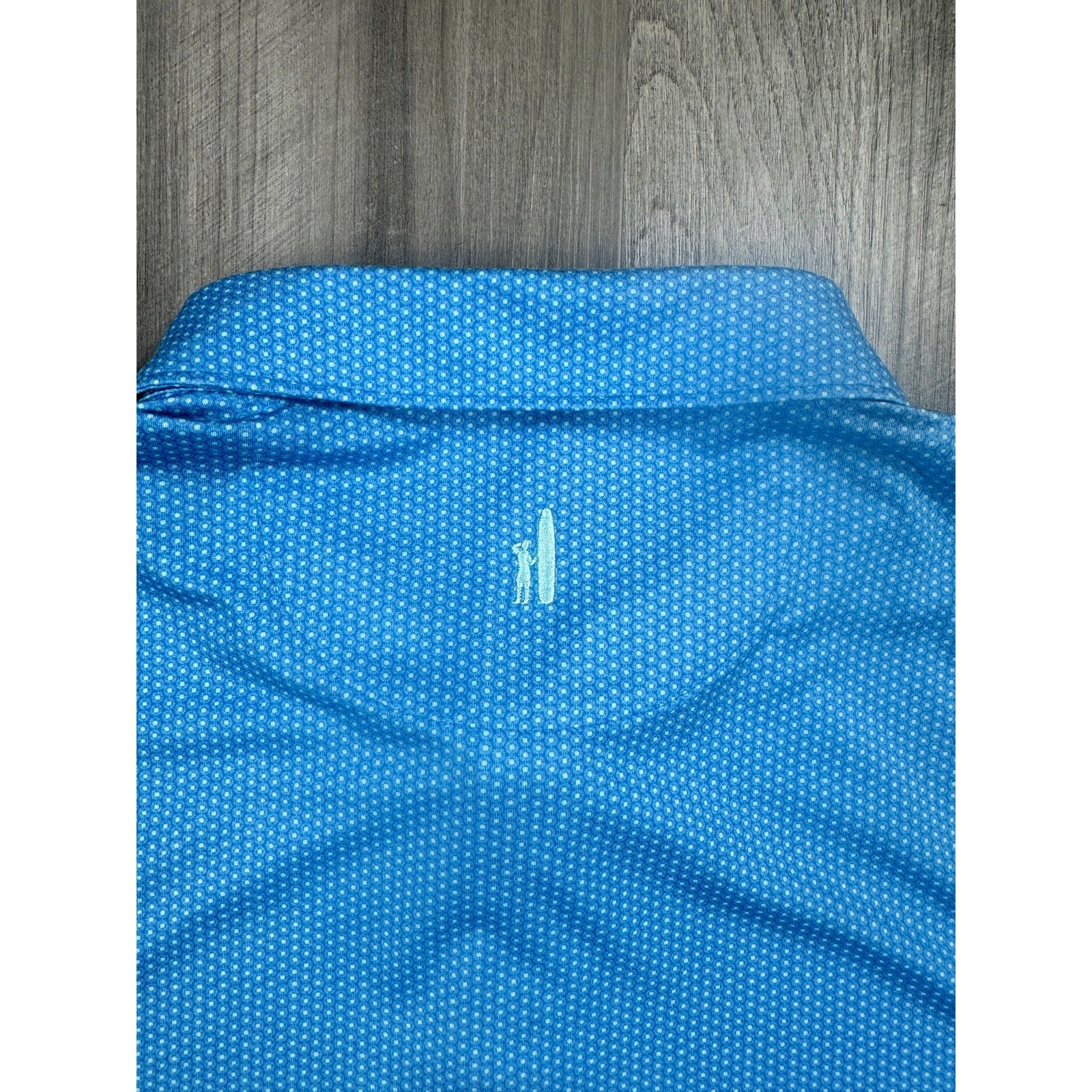 Johnnie-O Marlin Featherweight Performance Golf Polo in Palisades Blue, White — Size XL // Preowned