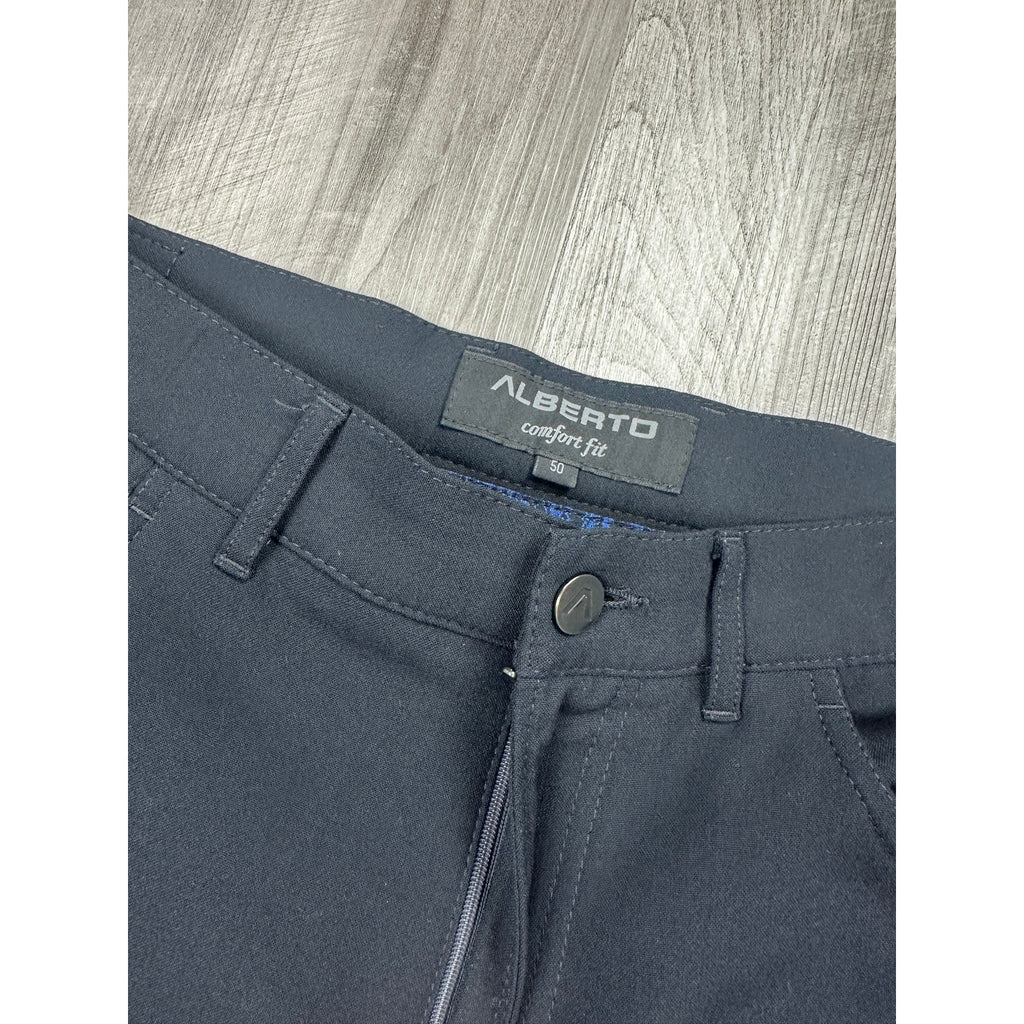 Alberto TOM Comfort Fit Ceramica Performance Dress Pants in Black — Size 50 (US 34) // Preowned