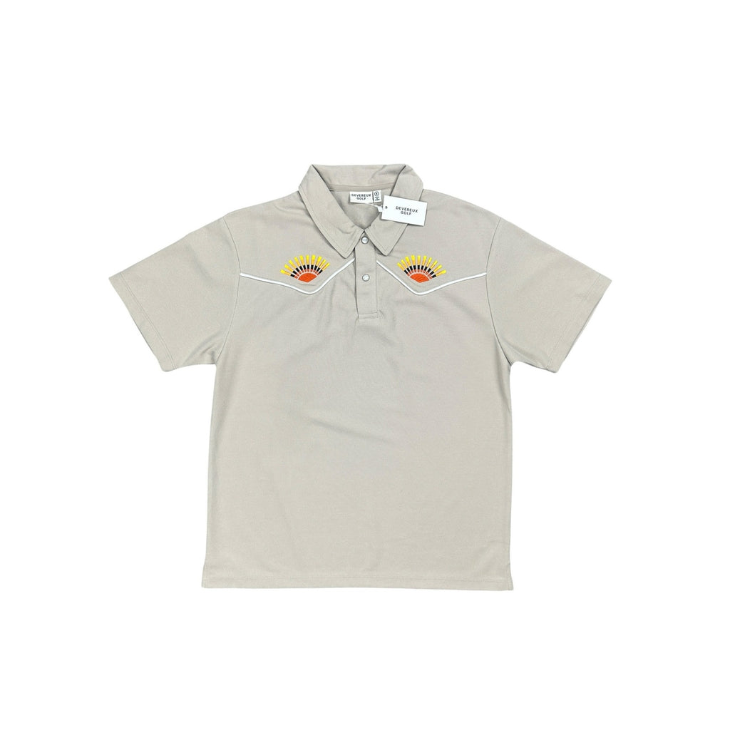 Devereux Golf High Noon Western Performance Pearl Snap Polo — Size Small