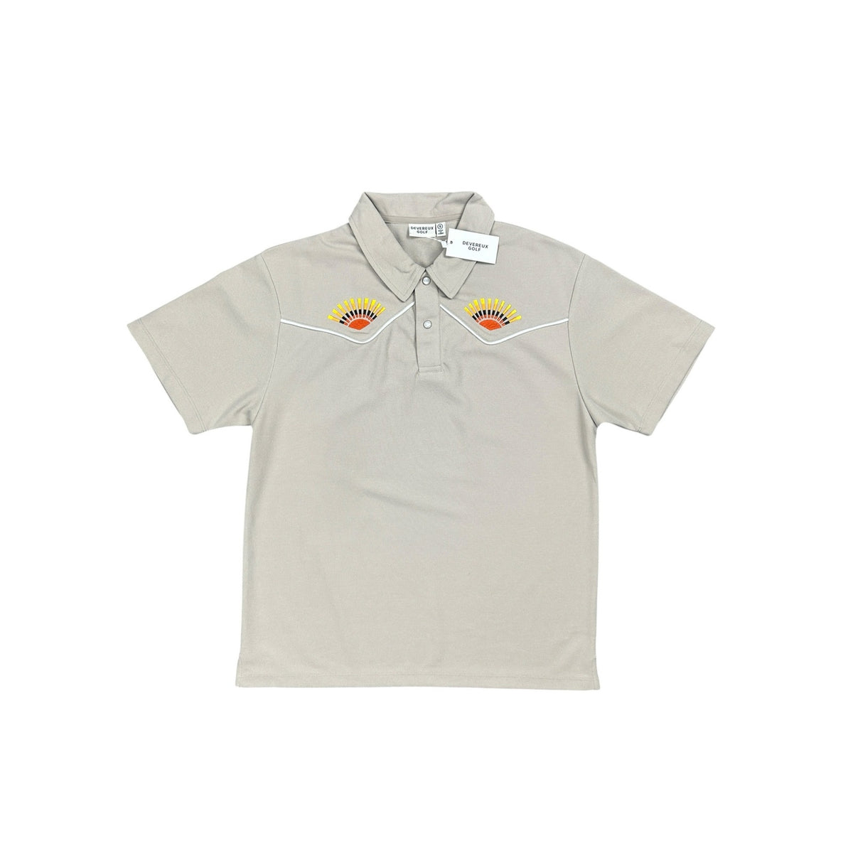 Devereux Golf High Noon Western Performance Pearl Snap Polo — Size Small