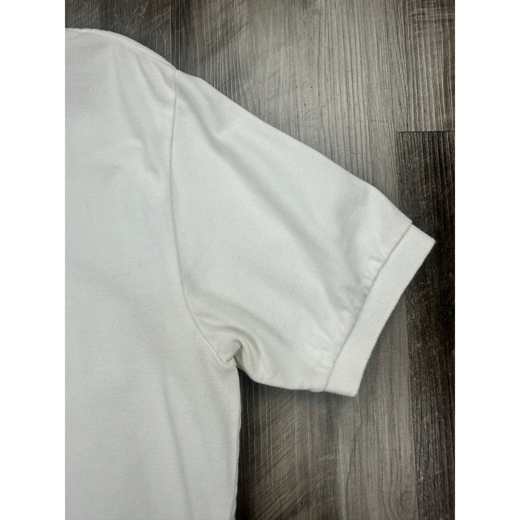 Polo Ralph Lauren Mesh Knit Polo in White — Size Large // Preowned