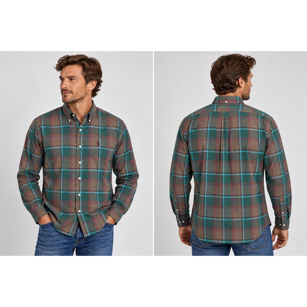 Ralph Lauren Vintage Plaid Long Sleeve Button Down Shirt — Size 16/34 (Large) // Preowned