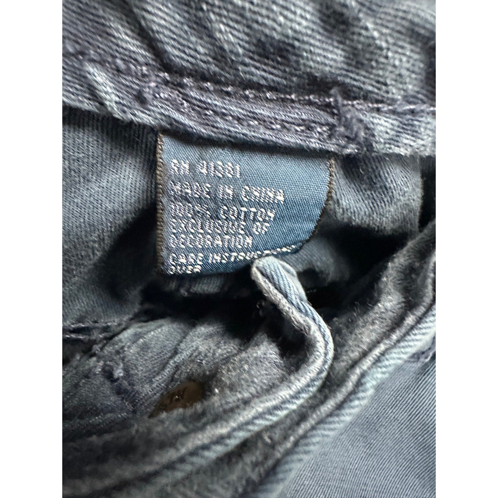 Polo Ralph Lauren Vintage Flying Pheasant Motif Embroidered Pocket Chino Pants in Navy — Size 36x32 // Preowned