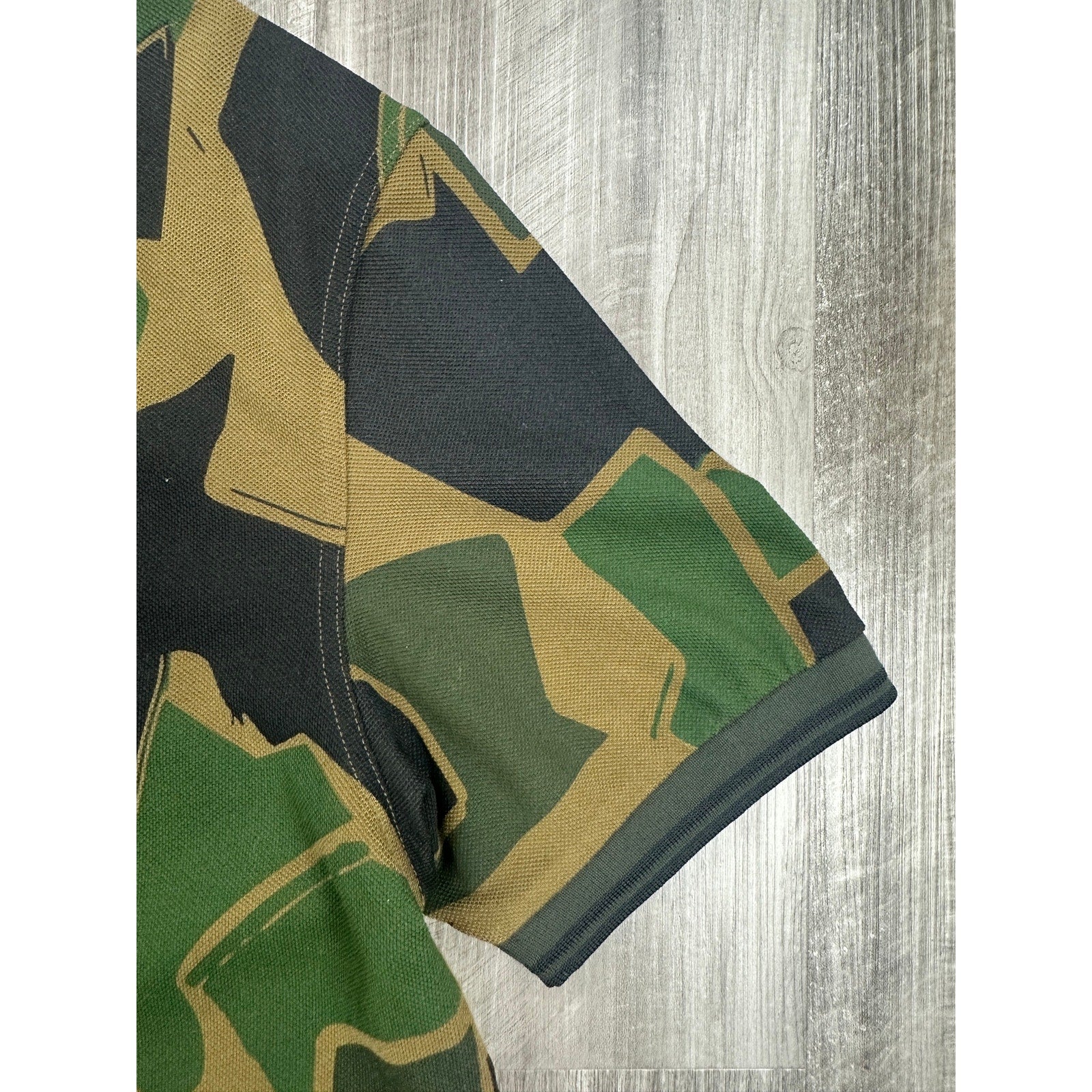 Fred Perry x Arktis Limited Edition Arktis Pique Polo Shirt in Woodland Camo — Size Large