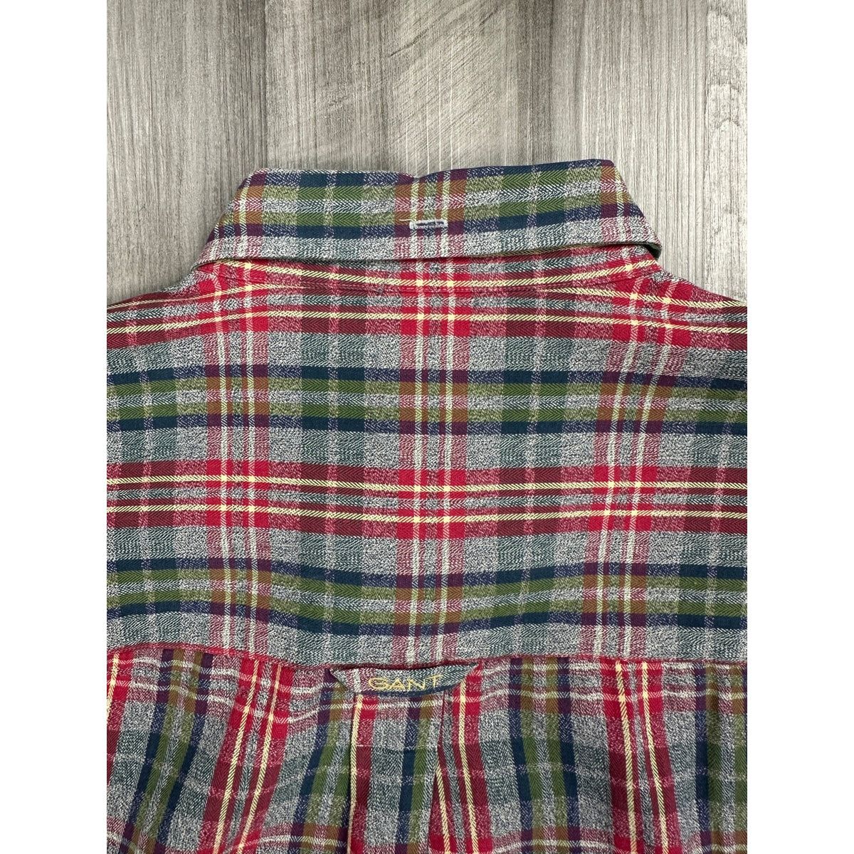 GANT Herringbone Harbor Plaid Long Sleeve Button Down Shirt — Size XL // Preowned