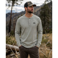 Kuiu Waffle Knit Thermal Henley in Gray — Size Large // Preowned