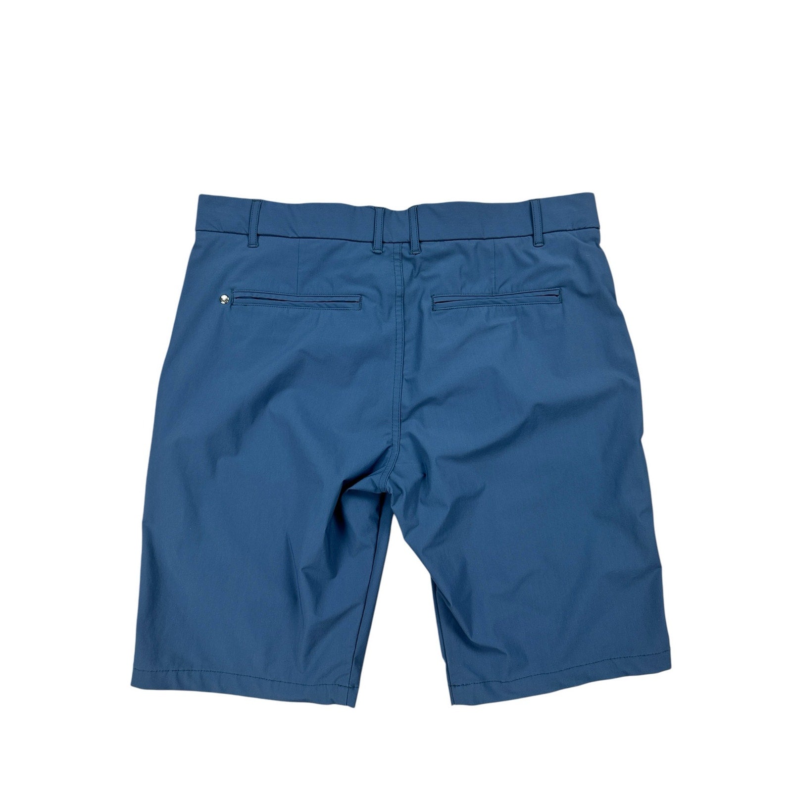 Greyson Montauk Performance Golf Chino Shorts in Slate Navy — Size 34 // Preowned